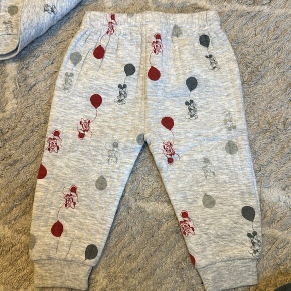 Disney Baby Mickey & Minnie Mouse Ribbed Crewneck &  Tracksuit Set - Picture 6 of 8